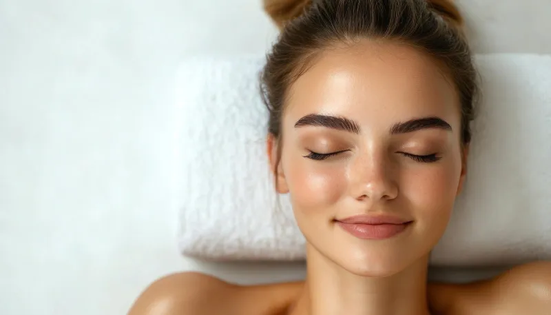 mujer piel radiante tratamiento facial